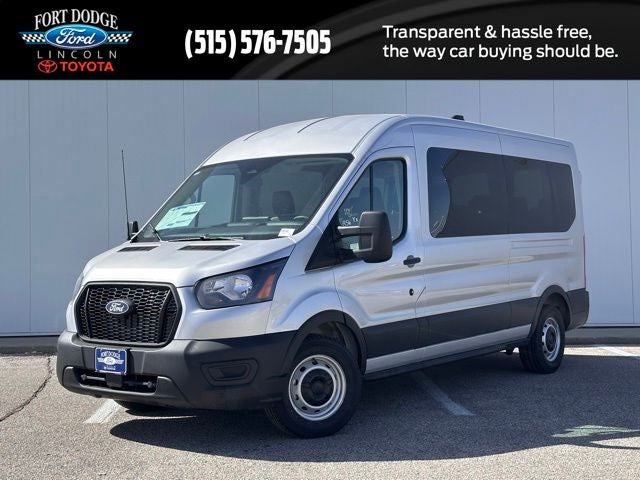 2026 Ford Transit-350 XL in Ingot Silver Metallic — front three-quarter view