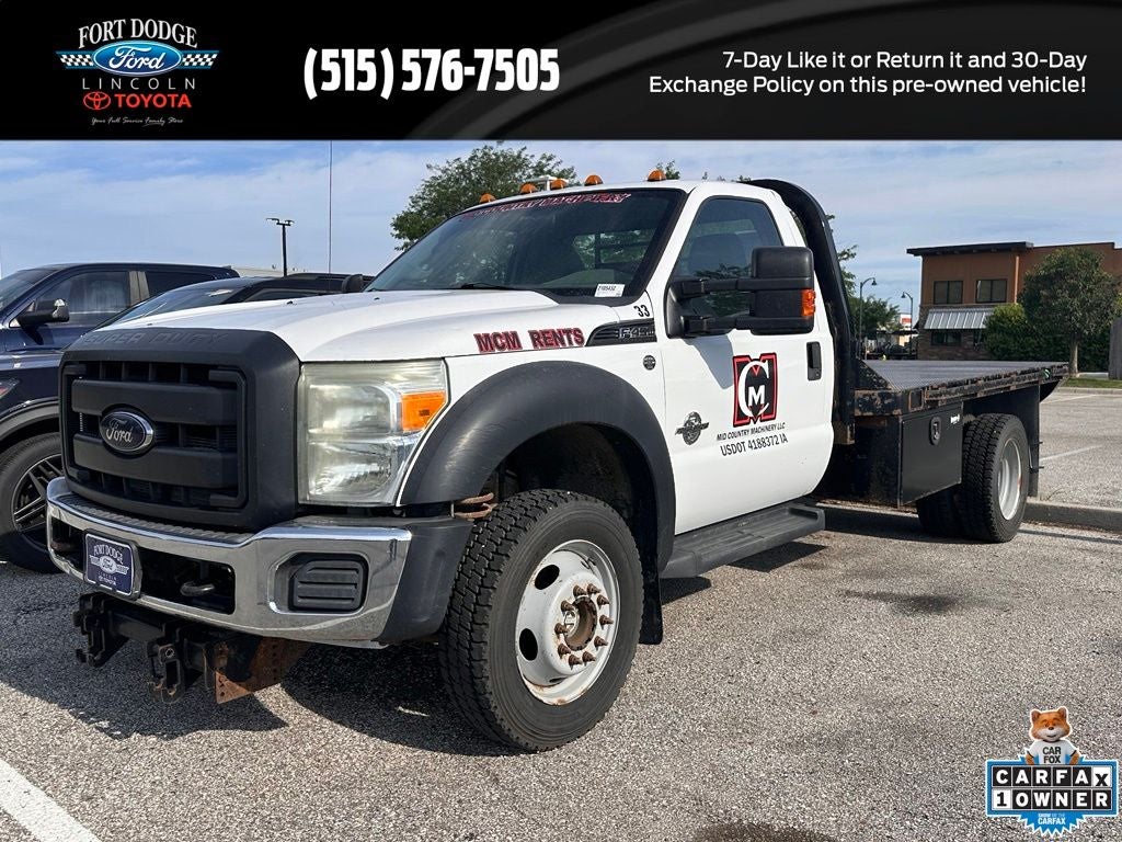 2012 Ford F-450SD XL DRW in Oxford White — front three-quarter view
