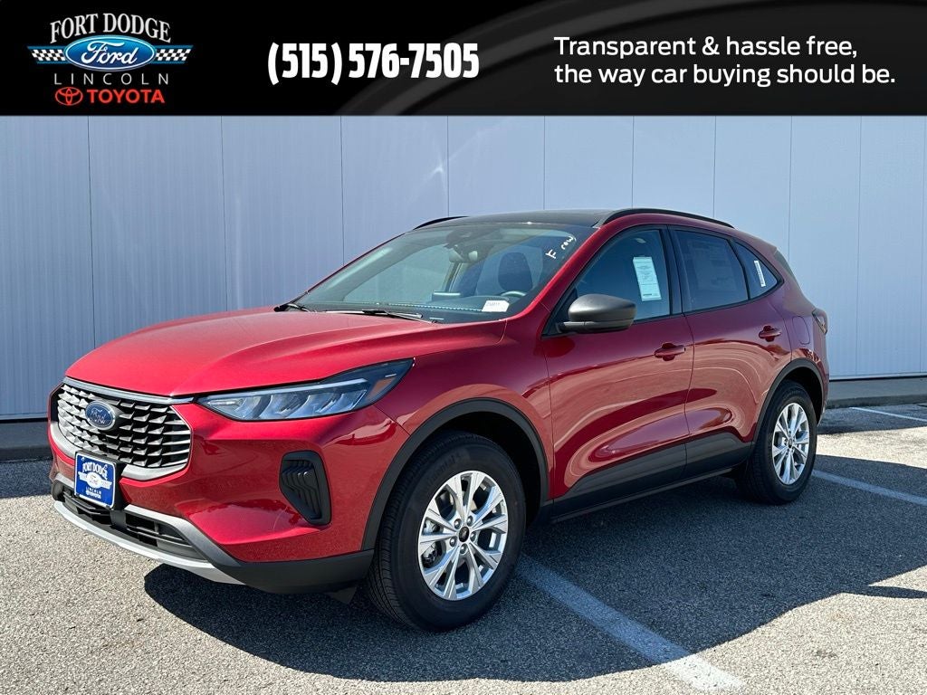 2026 Ford Escape Active in Rapid Red Metallic Tinted Clearcoat — front three-quarter view