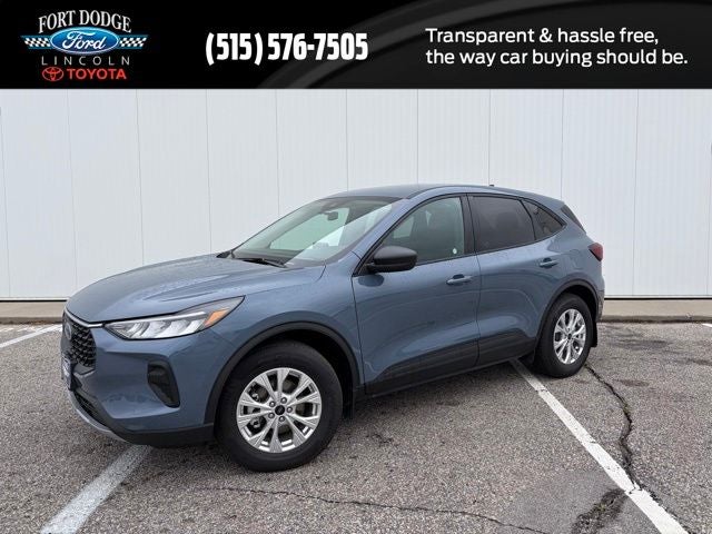 2026 Ford Escape Active in Vapor Blue Metallic — front three-quarter view