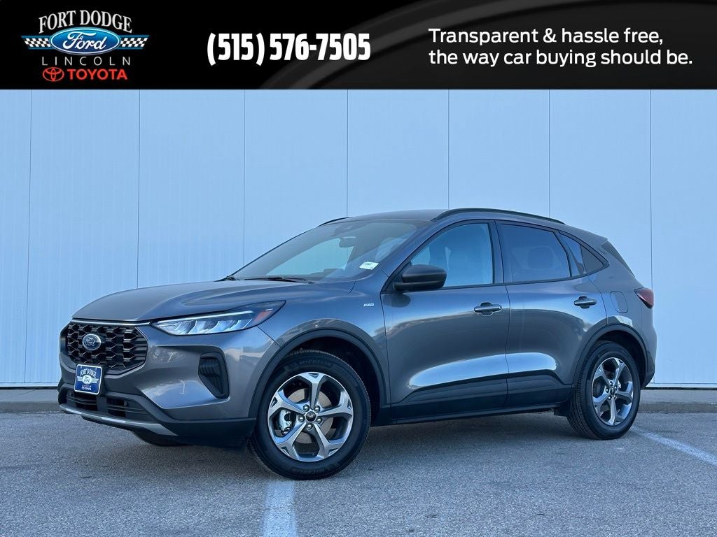 2026 Ford Escape ST-Line in Carbonized Gray Metallic — front three-quarter view