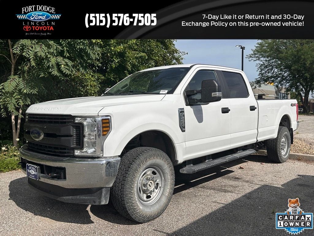 2019 Ford F-250SD XL in Oxford White — front three-quarter view