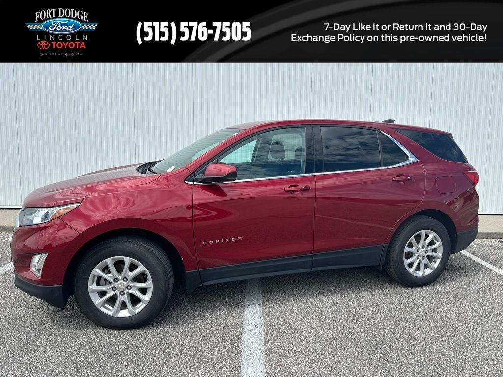 2018 Chevrolet Equinox LT in Cajun Red Tintcoat — front three-quarter view