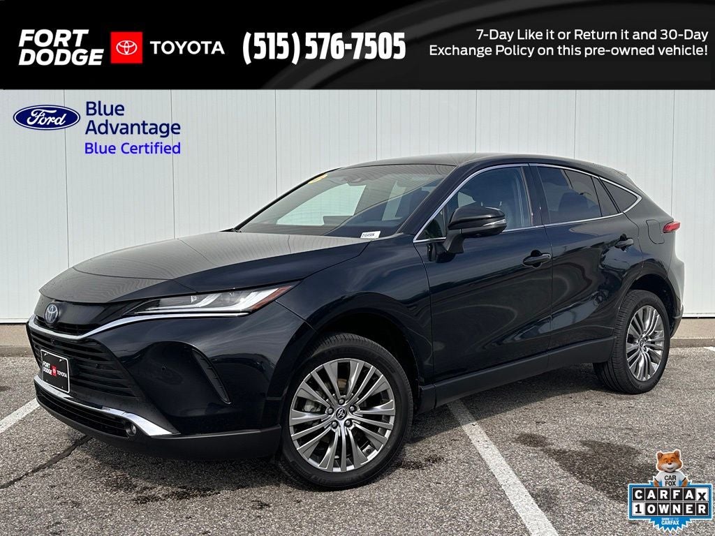 2024 Toyota Venza Limited in Celestial Black — front three-quarter view
