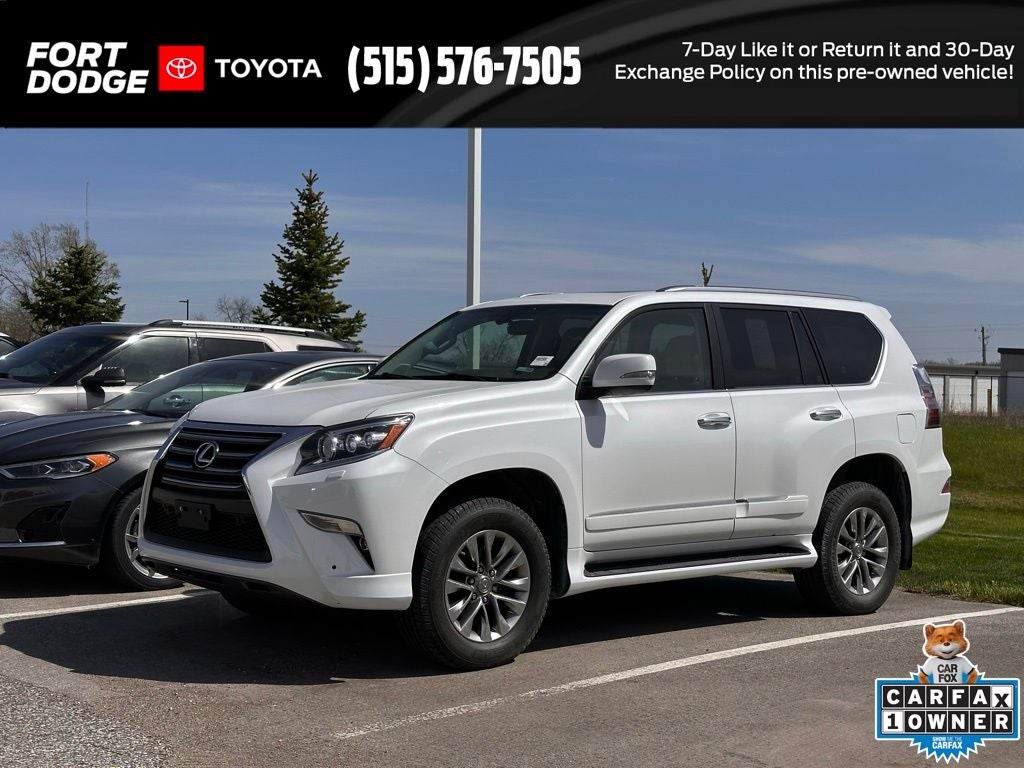 2014 Lexus GX 460 Luxury in Starfire Pearl — front three-quarter view
